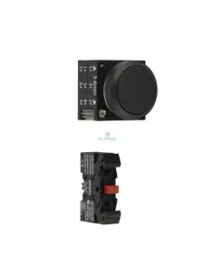 Bouton-poussoir plat noir Siemens 3SB32030AA11 1NC